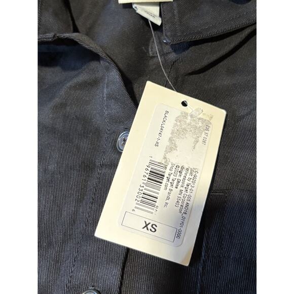 A New Day Women's Versatile Long Sleeve Midi Shirtdress Black Linen Size XS - Picture 4 of 7